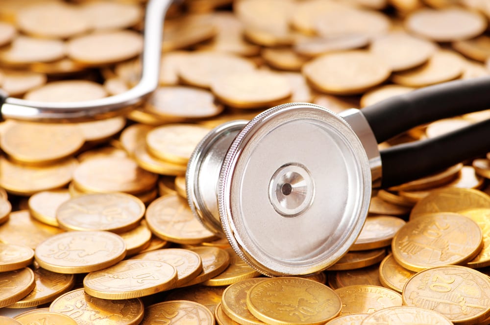 Stethoscope and Coins Image