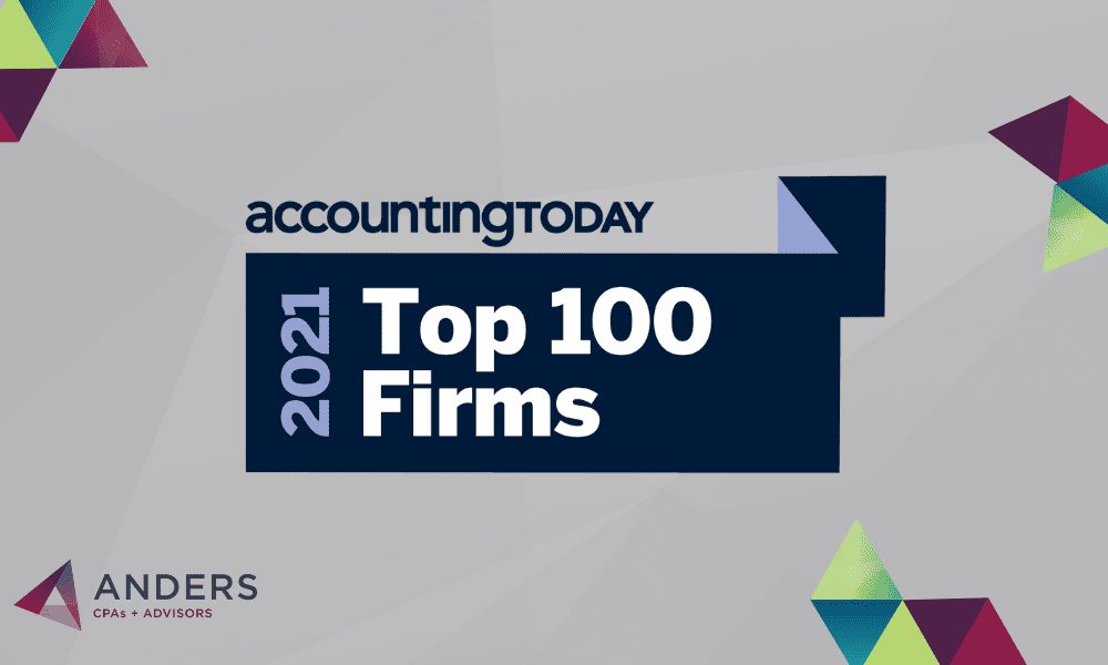 Anders Earns Spot in Top 100 Accounting Firms in the U.S. Anders CPA