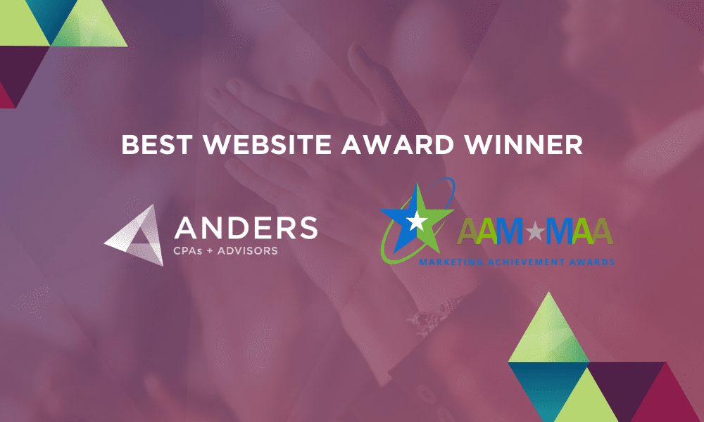 Anders Wins AAM Award for Best Website