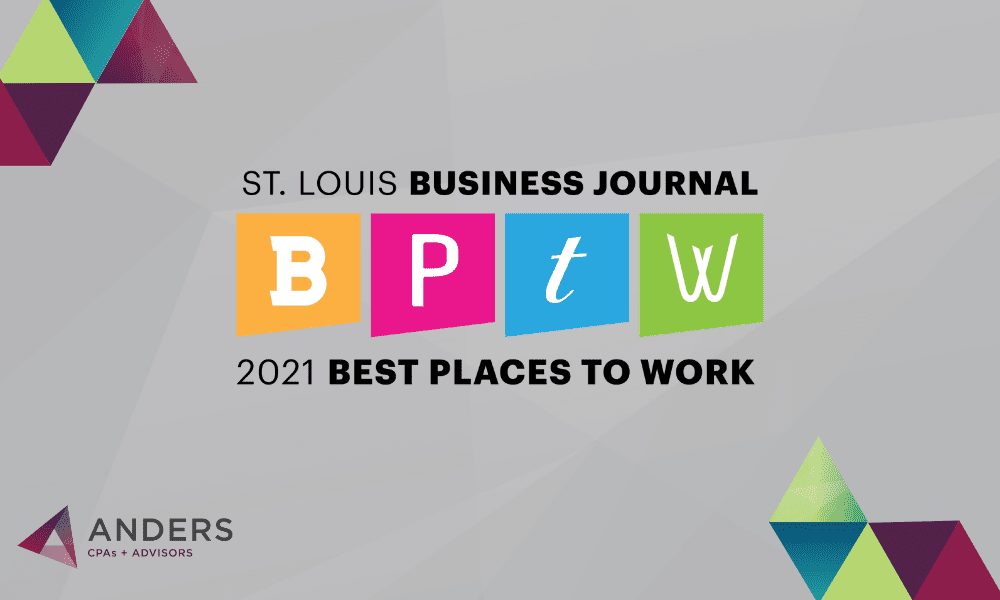 Anders Named 2021 Best Places to Work Finalist by the St. Louis Business Journal