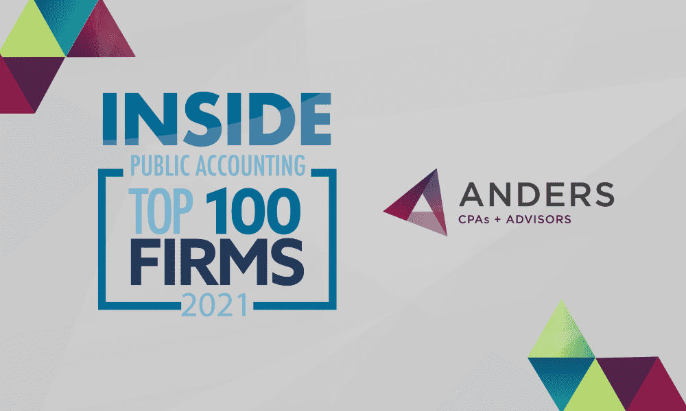 Anders Breaks into IPA Top 100 Accounting Firms List for 2021