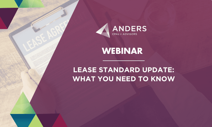 WEBINAR Lease Standard Update - What Businesses Need to Know