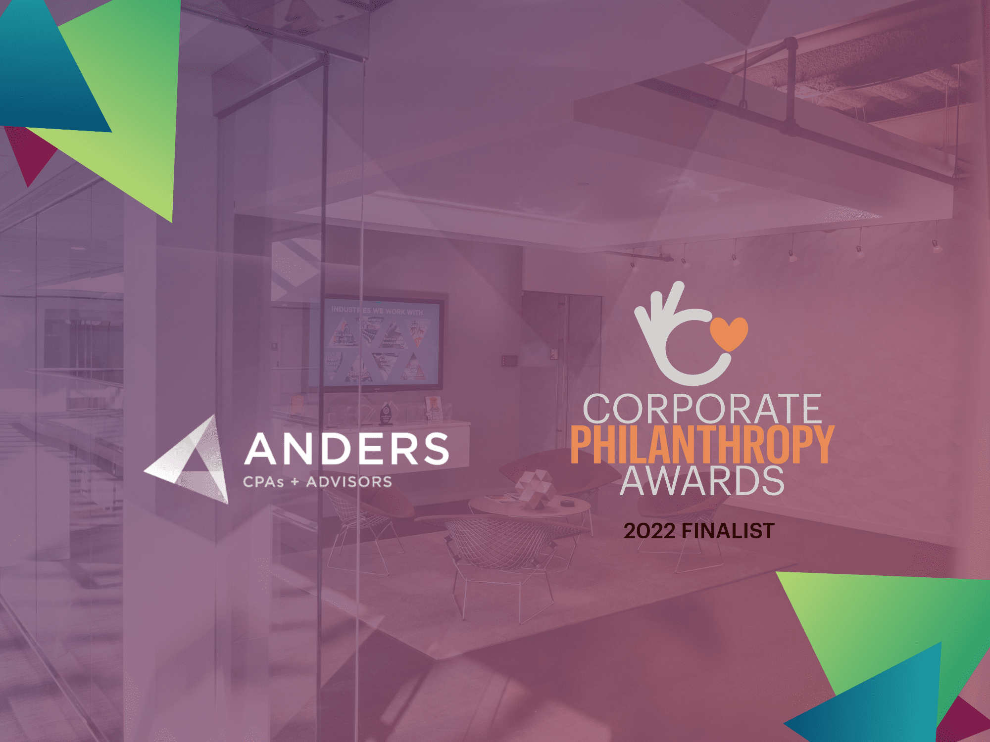 Anders Named Finalist for the SLBJ 2022 Corporate Philanthropy Award