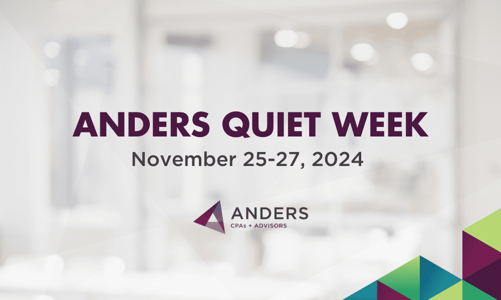 Anders Quiet Week 2024