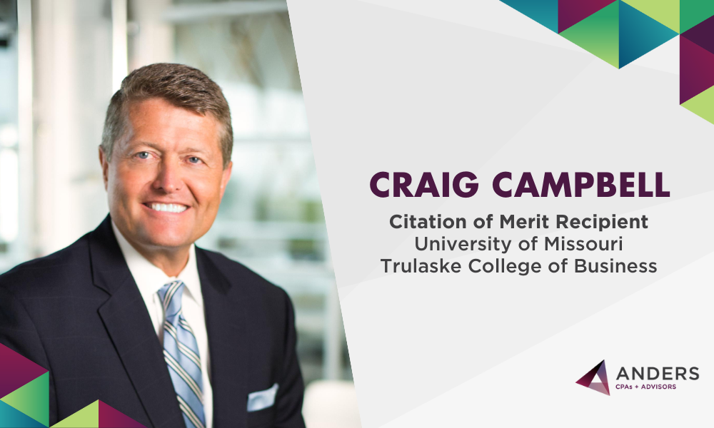 Craig Campbell Honored as a Citation of Merit Recipient by University of Missouri’s Trulaske College of Business